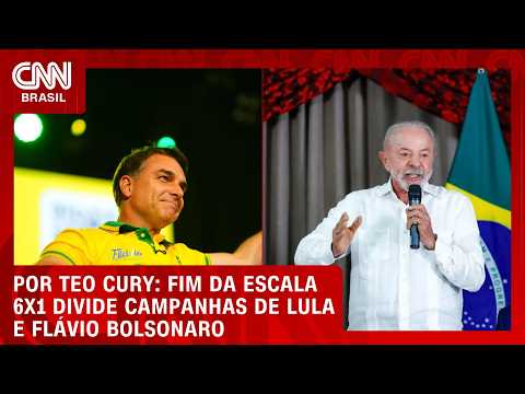 Fim da escala 6×1 divide campanhas de Lula e Flávio | CNN NOVO DIA