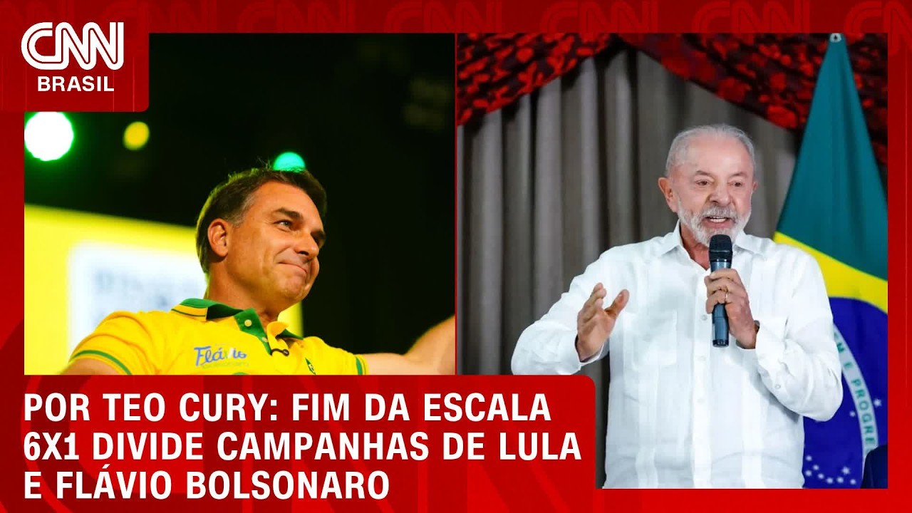 Fim da escala 6x1 divide campanhas de Lula e Flávio | CNN NOVO DIA