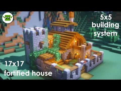Minecraft | How to Build a Small Fortified House [Easy 5x5 System]