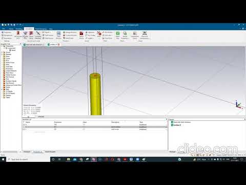 dipole antenna design at 1 GHz using CST software