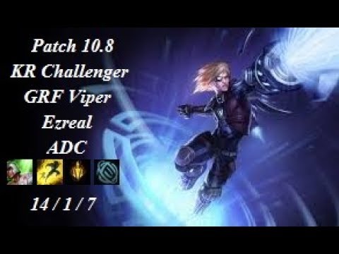 GRF Viper - Ezreal vs Aphelios - KR Challenger 847 LP - Patch 10.8