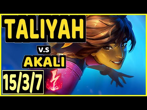 VROW (TALIYAH) vs AKALI - 15/3/7 KDA MID CHALLENGER GAMEPLAY - EUW