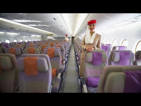 Airbus A380 Cabin Tour | First | Business | Economy | Emirates airline