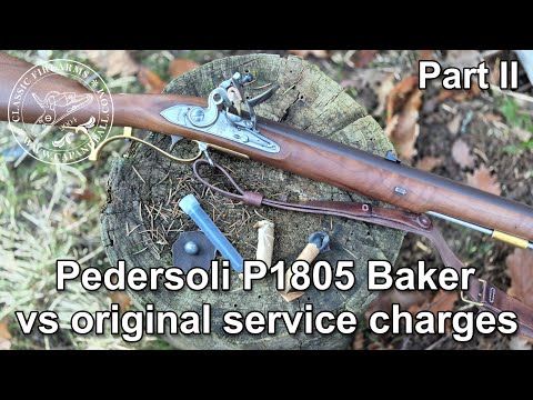 The Pedersoli P1805 Baker rifle vs original service charges - Part II