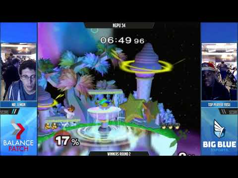 NGPU 34 SSBM - Mr. Lemon (Dr. Mario) vs. Yasu (Marth) - Melee WR3