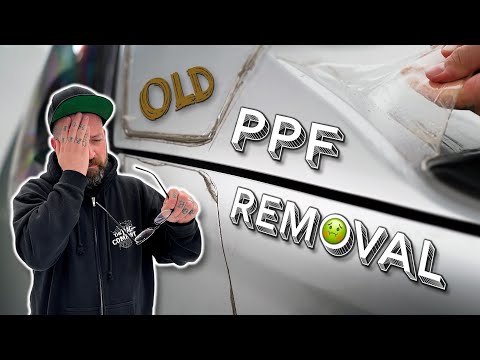 Nasty old Paint Protection Film on your car? Here's a safe way to remove it!