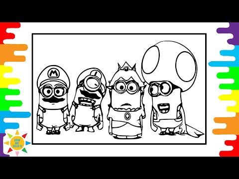 New Version Of Minions Coloring | Minions As Mario Bros Coloring | Marin Hoxha & Caravn - Eternal
