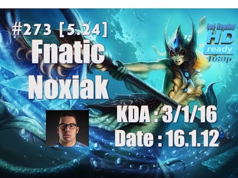 16.1.12 LCS EU Fnatic Noxiak Bot Lane Support Nami(vs Janna) Solo Q[1080p]#273