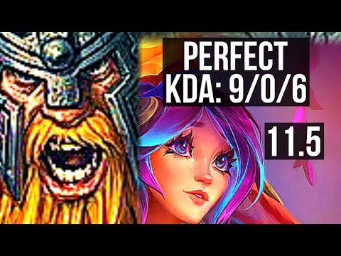 OLAF vs LILLIA (JUNGLE) | 9/0/6, 68% winrate, Legendary | EUW Master | v11.5