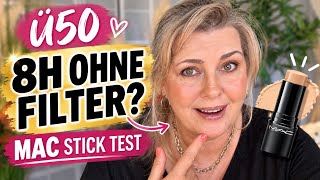 Ü50 MAKE-UP TEST 😳 MAC Skin Tint Stick nach 8 STUNDEN | Tageslicht & OHNE FILTER