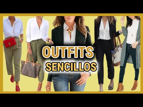 IDEAS para VESTIR ELEGANTE y  FINA con ROPA SENCILLA CLÁSICA Y ATEMPORAL/ COMBINACIONES DE ROPA