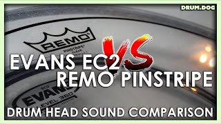 Video thumbnail for Evans EC2 VS. Remo Pinstripe - Tom Head Sound Comparison! by DRUM.DOG