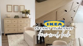 IKEA Hemnes Dresser Makeover! Faux Wood Paint Hack | DIY Makeover, Bedroom Decorating