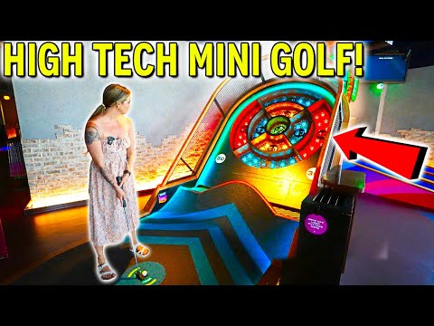 Crazy High Tech Mini Golf Course!