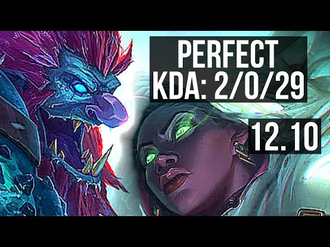 TRUNDLE & Xerath vs SENNA & Xayah (SUP) | 2/0/29 | KR Master | 12.10