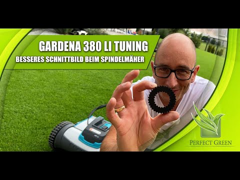 Gardena 380li Tuning | Besseres Schnittbild | Spindel-Drehzahl erhöhen | Akku Spindelmäher |