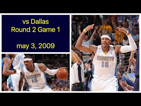 Carmelo Anthony 23 pts vs Dallas Mavericks Game 1 Highlights (may 3, 2009)