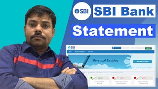 sbi bank account e statement || download without internet banking | sbi bank e statement