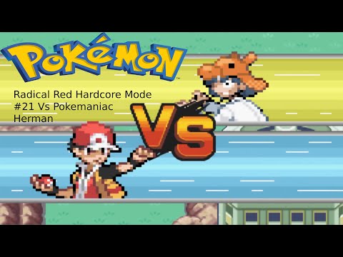 Pokemon Radical Red Hardcore Mode #21 Vs Pokemaniac Herman