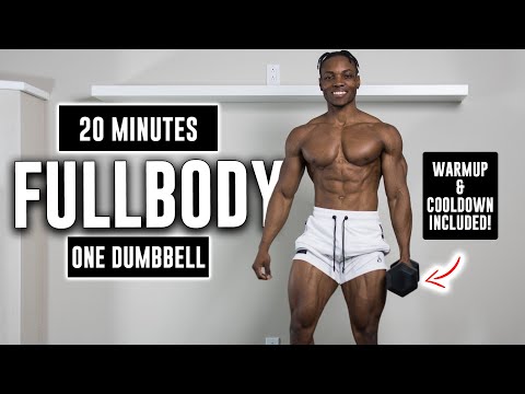 20 MINUTE FULL BODY SINGLE DUMBBELL WORKOUT | NO REPEATS!