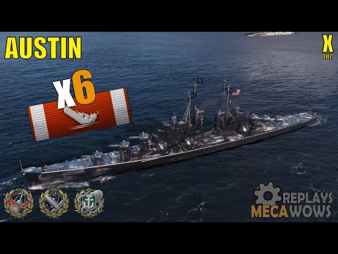 Austin 6 Kills & 290k Damage | World of Warships Gameplay