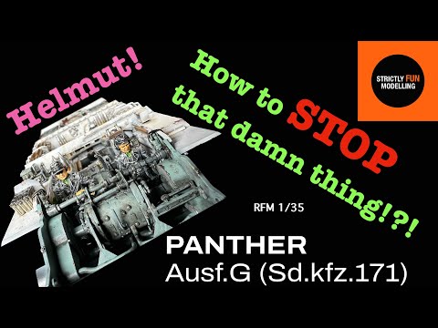 German Panther (Ausf.G) RFM 1/35 - FULL INTERIOR +LOWER  HULL (Part 1/2)