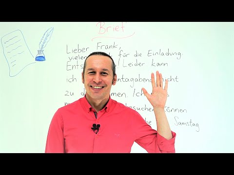 German A2 INTENSIV Lesson - 5 Brief - German Letter Writing, German Thank You, Apology, Apology L...