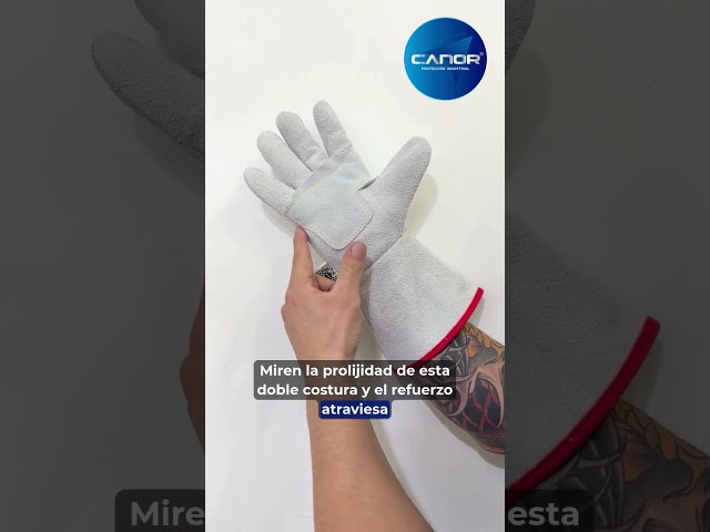 Vídeo relacionado con 10 Pares Guante Piel Flor Vacuno Gris TB Plus 160IBSZ. Guante Protección Riesgo Mecánico EN388 y Térmico EN407. Guante de Seguridad Certificado CE Categoría II (10)