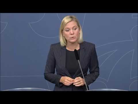Pressträff: Magdalena Andersson presenterade höstbudgeten