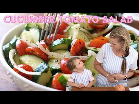 How To Make Cucumber Tomato Salad | Easy Summer Potluck Recipe