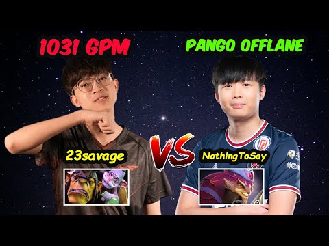 23savage Alchemist 1031 GPM 13K MMR Carry vs NothingToSay Pangolier OFFLANE Dota 2 pro Gameplay