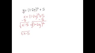 Download the video "Find the inverse of each function. (The inverse does not need to be a function.)a. y = (x + 1)2b. y…"