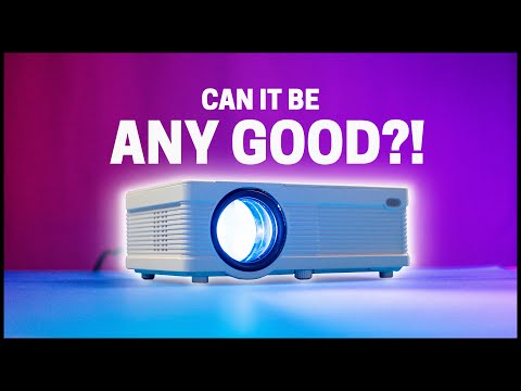 Mini Projector and 100" Screen for $150!? (QKK QK02 Review)