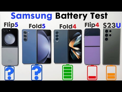 Samsung Galaxy Z Flip 5 & Fold 5 vs. S23 Ultra / Fold 4 / Flip 4 - ULTIMATE Battery Test!