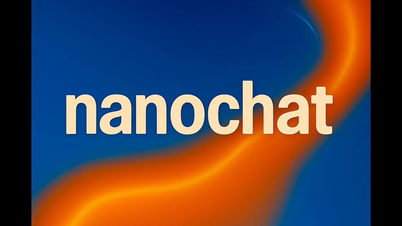 nanochat by Karpathy - How to build your own ChatGPT for $100