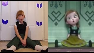 Do You Want To Build a Snowman - Frozen Cover Little Anna In Real Life