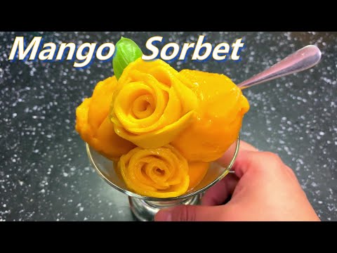 3 ingredient mango sorbet recipe (easy and amazing)