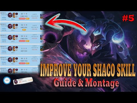 IMPROVE YOUR SHACO SKILL *insane one-shots* | Guide & montage | League of legends
