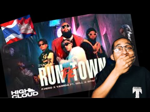 AMERICAN REACTS TO F.HERO X VannDa ft. 1MILL & SPRITE - RUN THE TOWN [Official Mv]