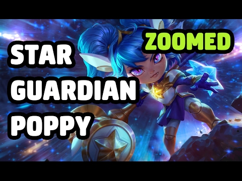 STAR GUARDIAN POPPY SKIN ZOOMED SPOTLIGHT - LEAGUE OF LEGENDS