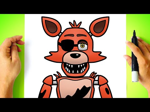 How to DRAW FOXY - Five Nights at Freddy's - FNAF