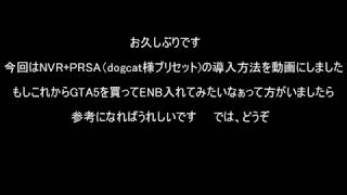 GTA5 NVRとPRSA(dogcat7様プリセット)の導入動画