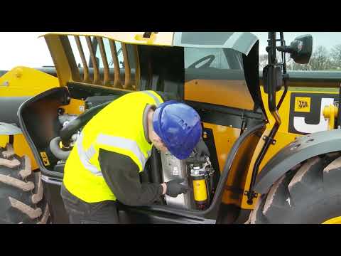 JCB Telehandler Engine Bay Checks and Inspection Walkthrough