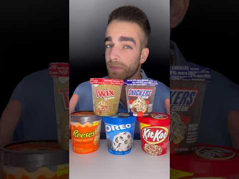 Chocolate bar ice cream flavors #reeses #snickers #twix #kitkat #oreo #icecream