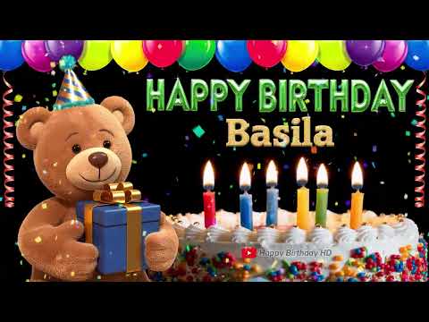 Basila Happy birthday To You - Happy Birthday song name Basila 🎁 🎂