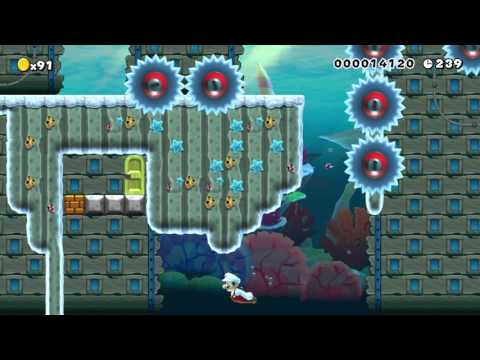 Super Mario Maker Levels: "Grinders in the Deep"