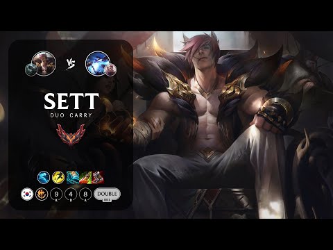 Sett ADC vs Xerath - KR Grandmaster Patch 12.21