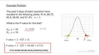Download the video "Using P Values for Hypothesis Testing on the Mean, Part 2"