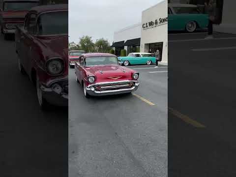 CAMMED BIG BLOCK ‘57 CHEVY BELAIR COUPE THUMPING QUARANTINE CRUISE 38 #pctv #chevrolet #musclecar