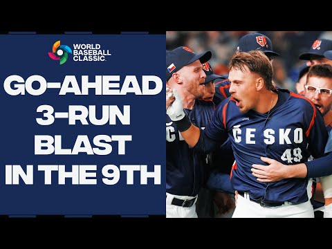 Martin Muzik with a MASSIVE home run to give Czech Republic the lead over China!!
